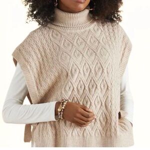 Coco & Carmen Zayla side tie sweater vest NWT